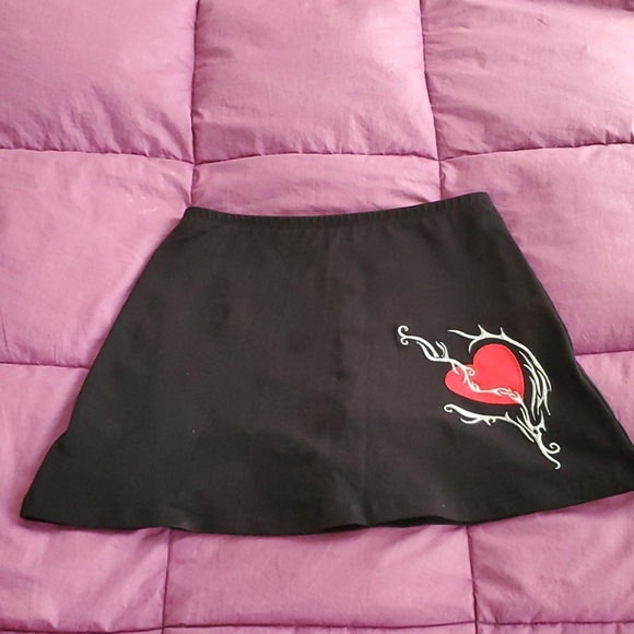 Margarita Dresses & Skirts - Margarita skort with appliqué & silver embroidery